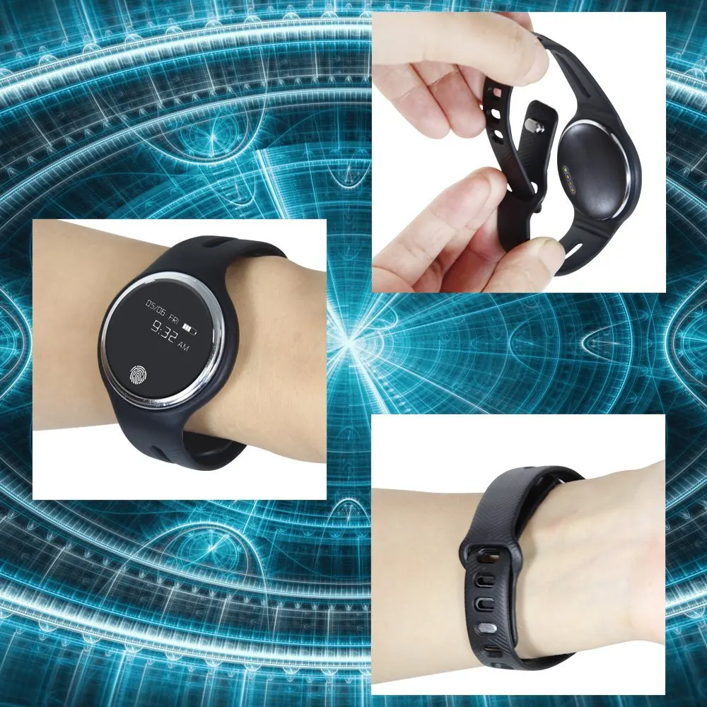 Спортивный фитнес-трекер вибрирующий браслет будильник наручные часы монитор