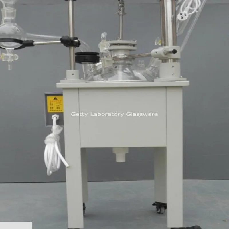 20л однослойный стеклянный химический реактор реакционный резервуар w водяная