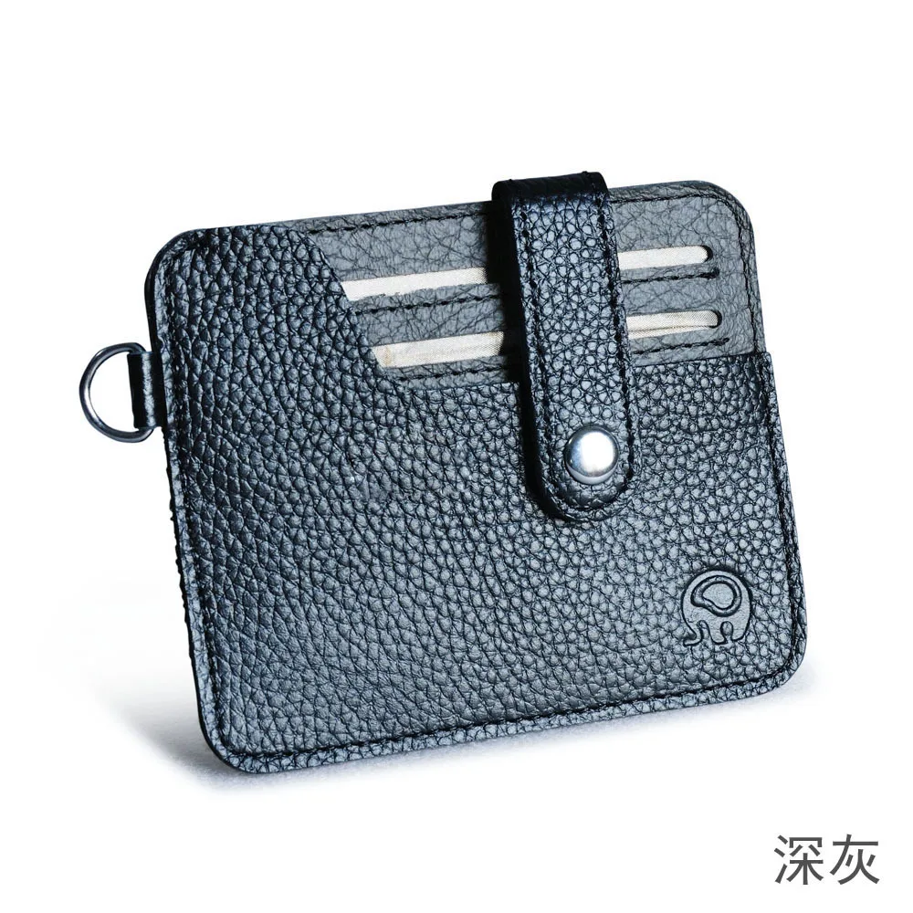 

New Genuine Leather Card Wallet Men Business Bank Card Holder Thin Credit Card Case Convenient Small Cards Pack Cash Pocket