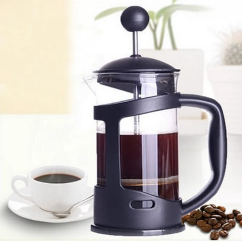 350 мл Кофе Maker французской стороны Пресс cafeteira ES Пресс o Стекло Нержавеющая сталь Кофе машина фильтр Кофе горшок percolator