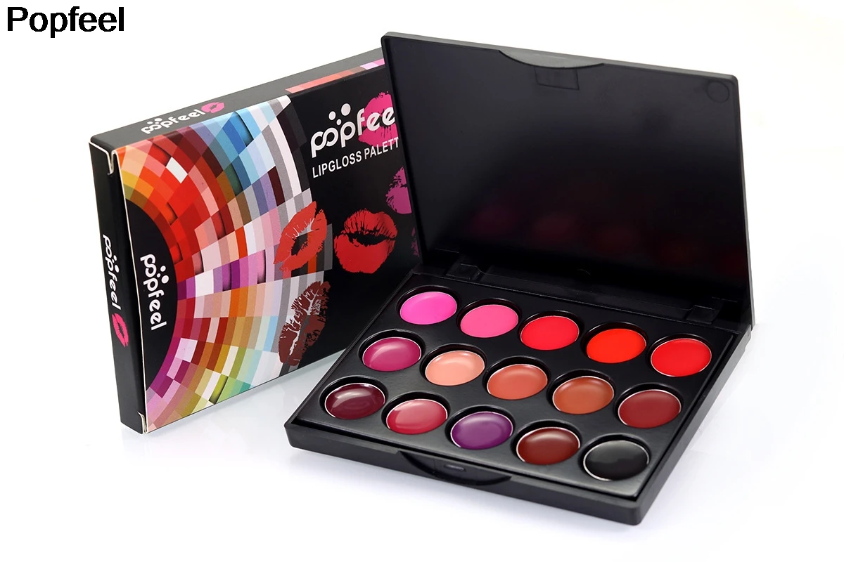 15 цветов сексуальные палочки для красных губ палитра водонепроницаемый блеск