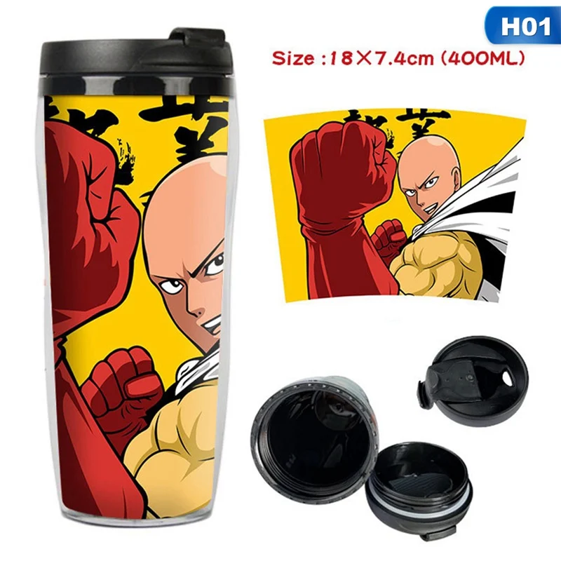ONE PUNCH-MAN 400 мл двойная кофейная Изолированная Вакуумная чашка изоляция для наружного кемпинга пешего туризма пикника кружка для воды Аниме подарок
