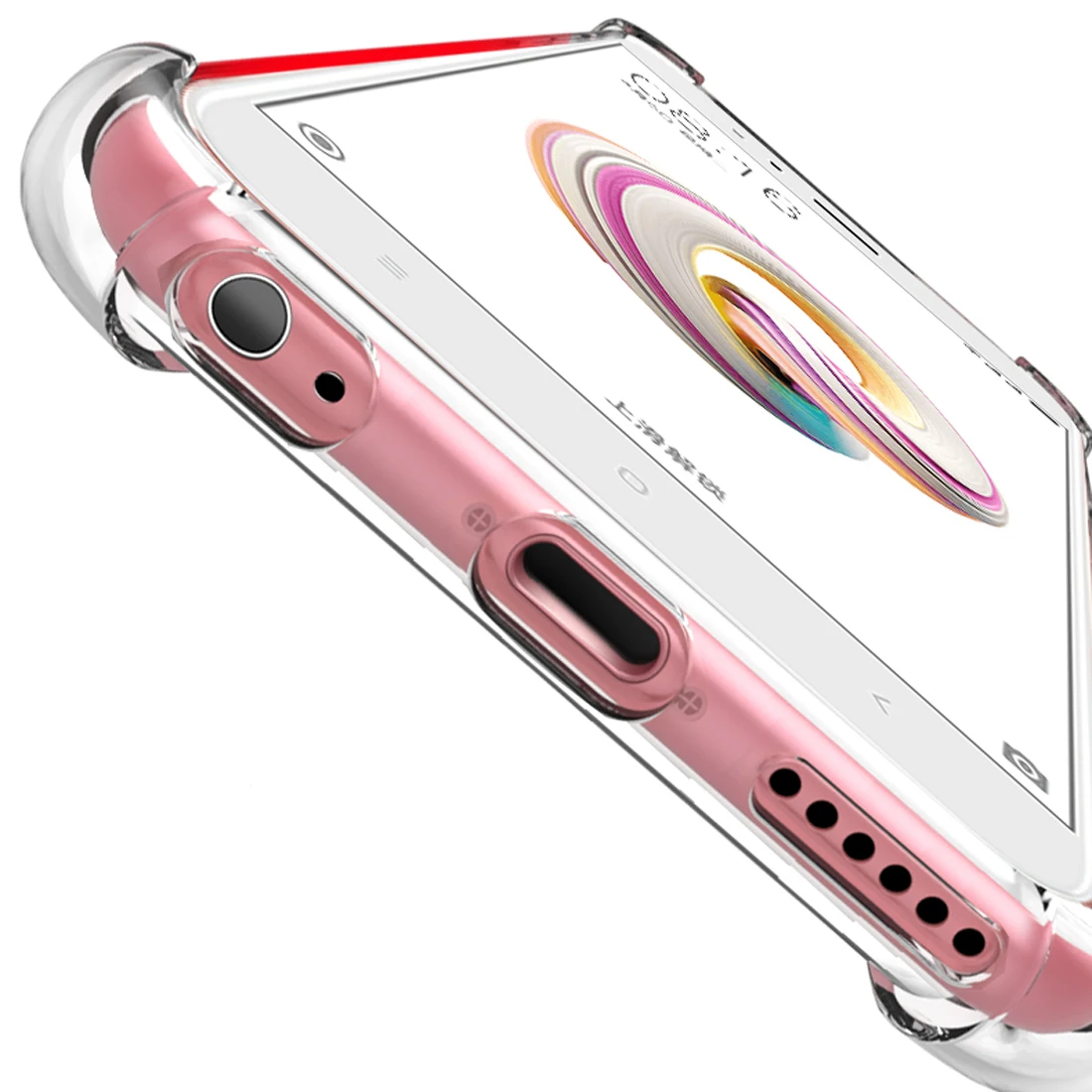 Для Xia mi A2 A1 случае Роскошные противоударный Броня Fundas Gasbag Crystal Clear телефон