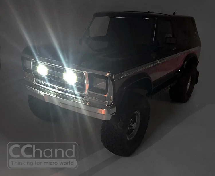 CChand Grille fog lamp light brace + LED for TRX-4 TRX4 BRONCO RC car toy | Игрушки и хобби