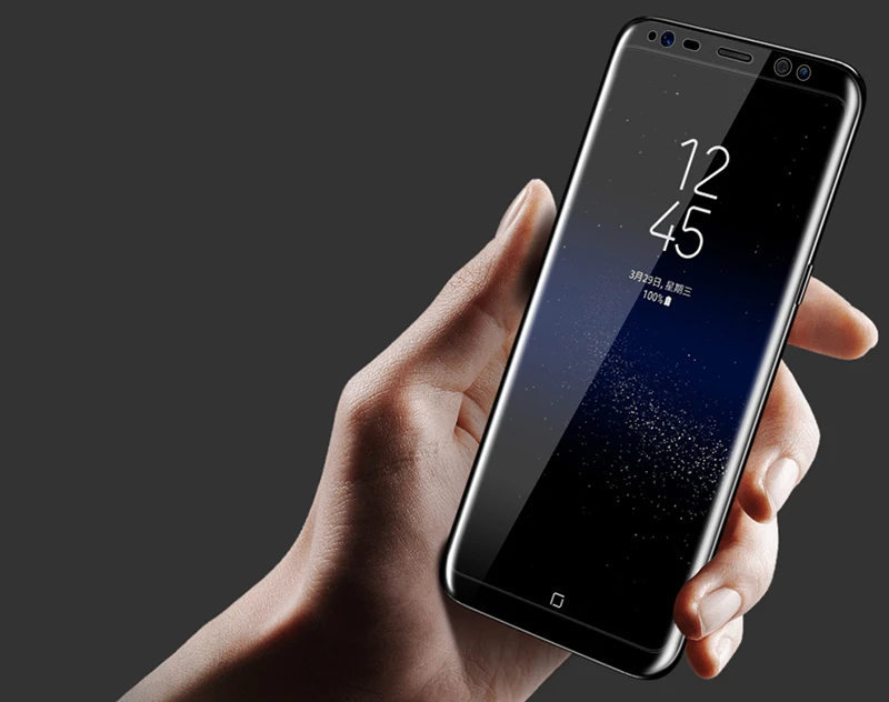 Suntaiho 3D изогнутое полное покрытие закаленное стекло для samsung Galaxy A6 Plus Защита экрана для Galaxy A8 S7edge S8 S9 Plus A5