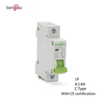 Миниатюрный автоматический выключатель 1A 6A 10A 16A 25A 32A 40A 63A MCB, переключатель типа C, 110 кА, 230 В400 В, С сертификатом CE, TOMG3-63