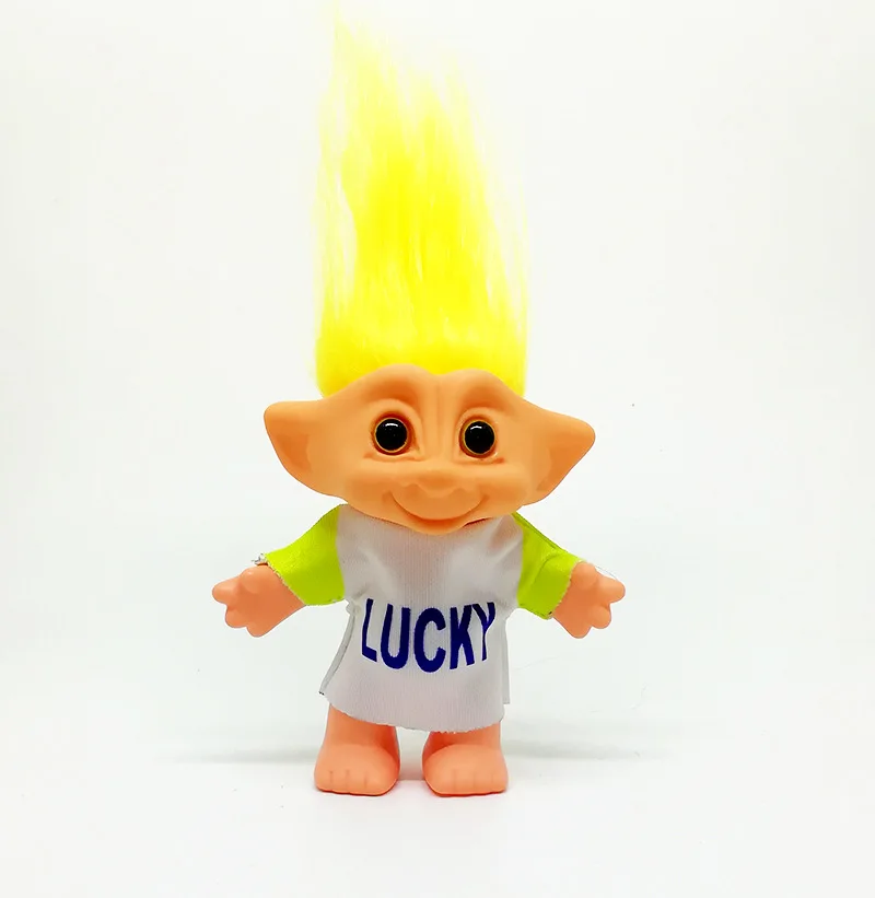 10 см фигурки кукол троллей Русс LOVE лучшие друзья LUCKY FOREVER белая футболка для детей
