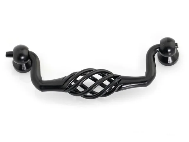 

10Pcs/Cabinet Bar Handle And Knobs Black Birdcage ( C:C:96MM L:112MM H:30MM )