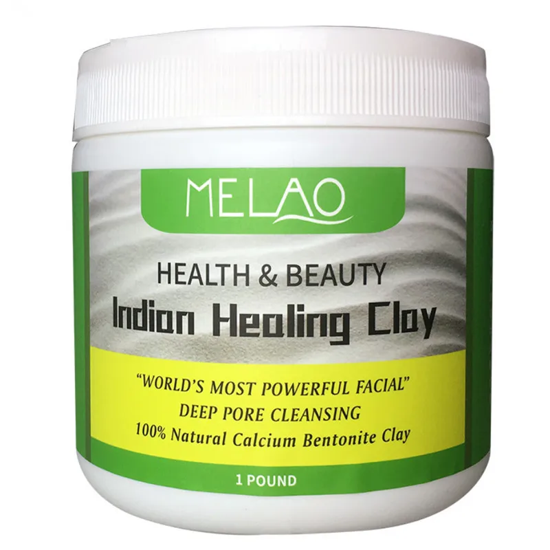 MELAO Bentonite 1 фунт индийская лечебная глина маска для лица Пудра натуральная