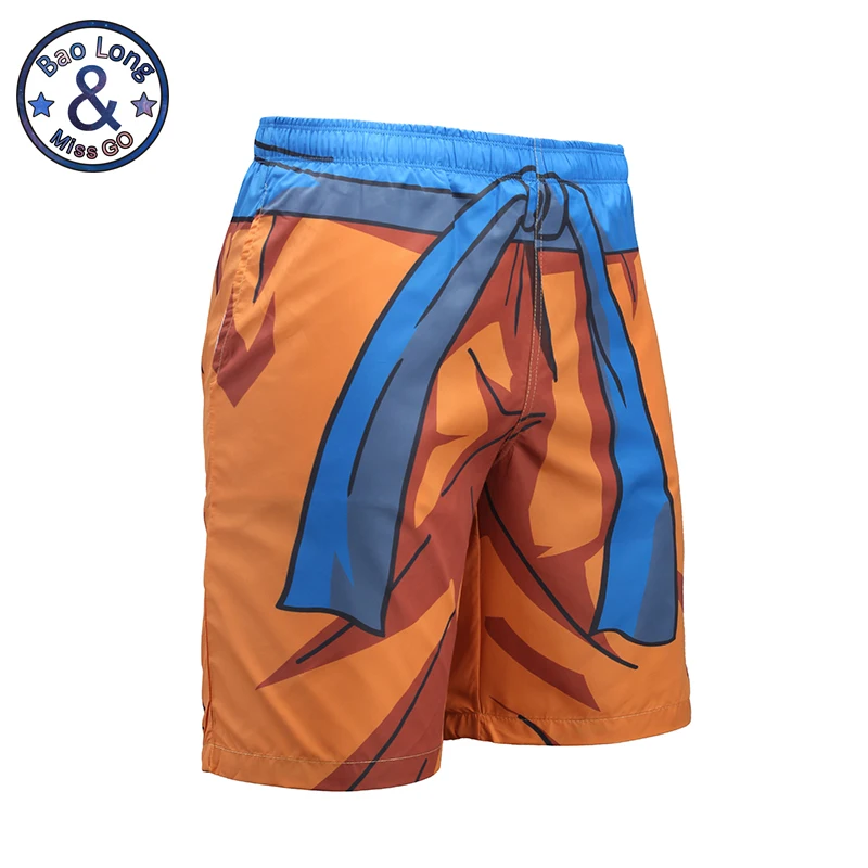 Mr.BaoLong 3D мужские пляжные шорты аниме принт Dragon Ball Гоку Harajuku Boardshorts Hombre S 3XL|Плавки и