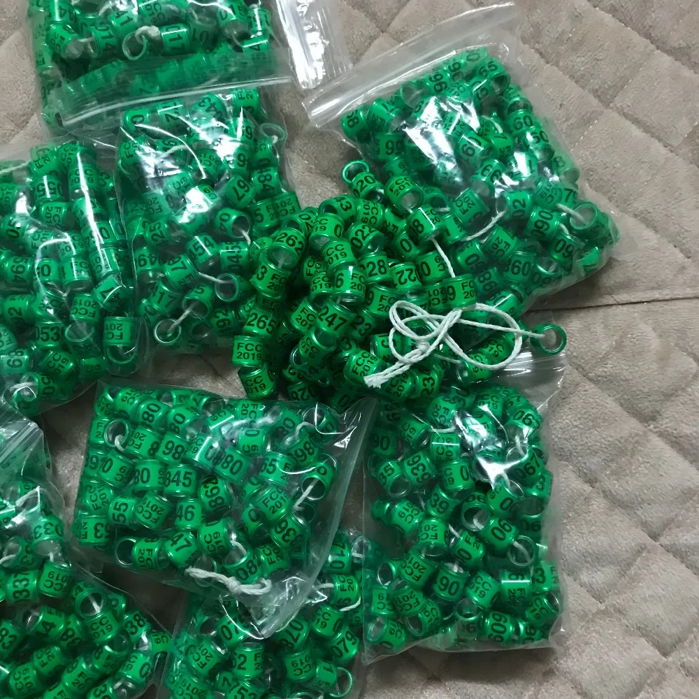 2019 customized birds foot tags FCC 0001-5000 COLORFUL pigeon rings bird ring 5000pcs/Lots | Безопасность и защита