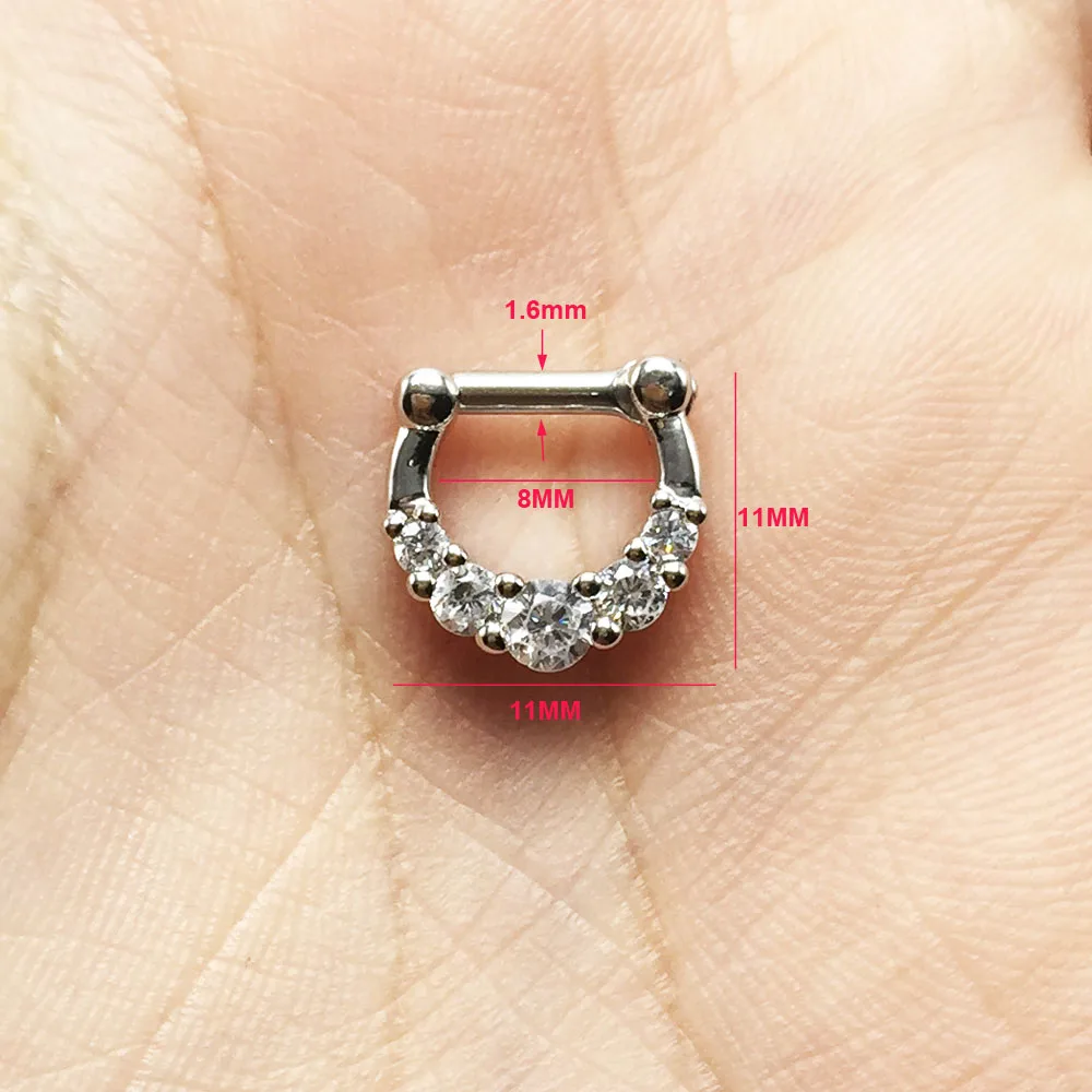 1 шт. женское украшение для пирсинга носа 14 г 6 мм|ring letter|ring jewelry display standring base |