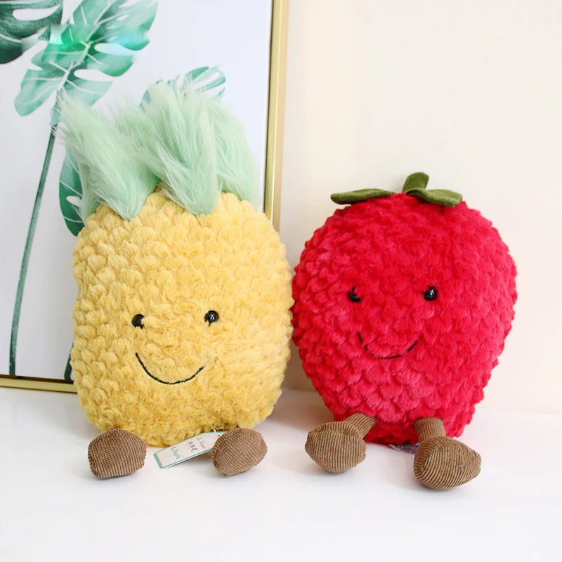 Горячая продажа ананас клубника плюшевая игрушка Творческие фрукты Клубника