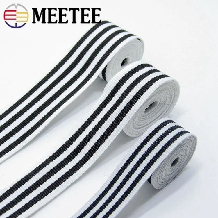 Meetee 1/1. 5/2/2,5/3/4 смячейками и глубиной погружения 23 метра вязанная тесьма с низким уровнем эластичный материал кружевные ленты пояс в полоску DIY Швейные аксессуары для одежды
