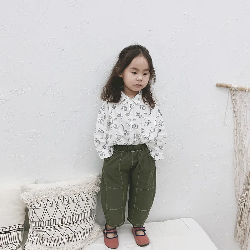 Одежда для маленьких девочек Новинка весна осень 2019 футболка с принтом мальчиков