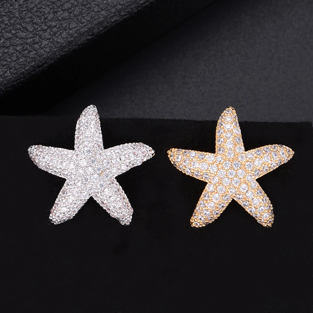 Missvikki модные серьги для девочек с изображением морской звезды ручной работы CZ