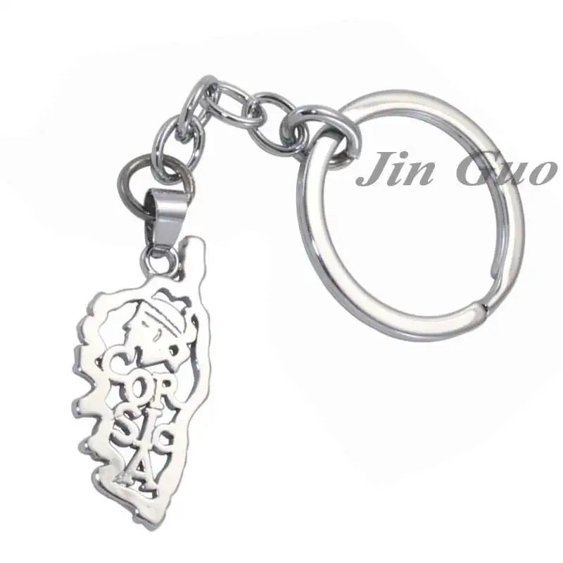Брелок для ключей с картой Корсики и брелок ключей|jewelry ring stands|ring of o jewelryring box jewelry |