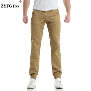 Мужские длинные брюки для отдыха, повседневные однотонные Хлопковые Штаны, 5 цветов