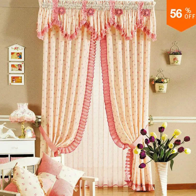 Горячая Распродажа занавески настоящее качество деревенская детская ткань с