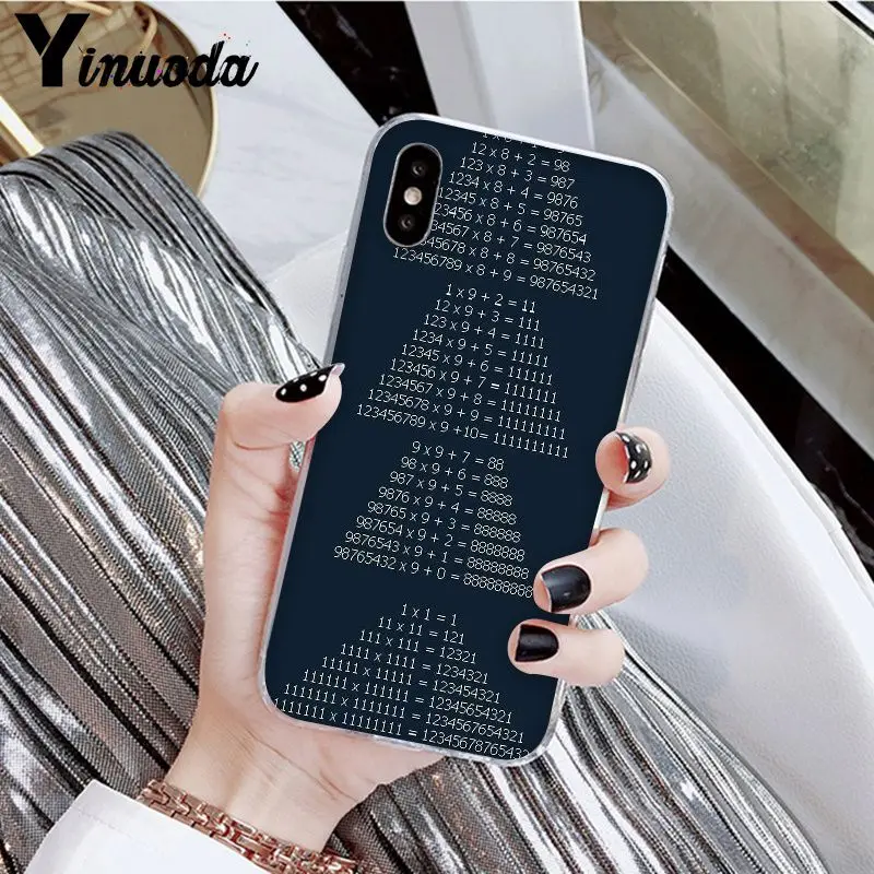 Yinuoda Математическая физика формула экспрессии силиконовый чехол для телефона чехол для iPhone X XS MAX 6 6s 7 7plus 8 8Plus 5 5S SE XR - Цвет: A12