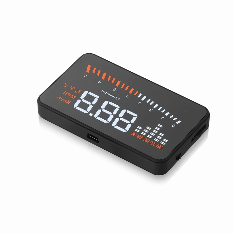 X5 Универсальный Авто Hud Дисплей проектор с Odb2 Obd ii Интерфейс Скорость