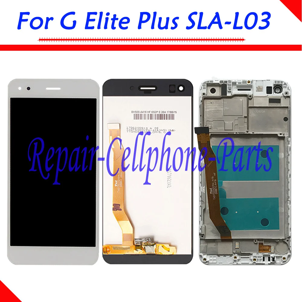 

Полный ЖК-дисплей 5,0 дюйма + цифровой преобразователь сенсорного экрана в сборе + рамка для Huawei G Elite Plus SLA-L03 номер отслеживания