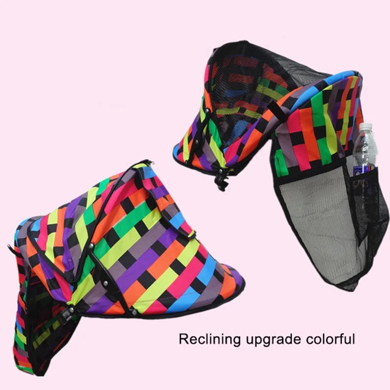 Colorful B Детская защита от УФ-лучей ткань Rayshade чехол для коляски ветрозащитный непромокаемый солнцезащитный зонт-тент Shelter универсальные аксессуары - Цвет: Colorful B