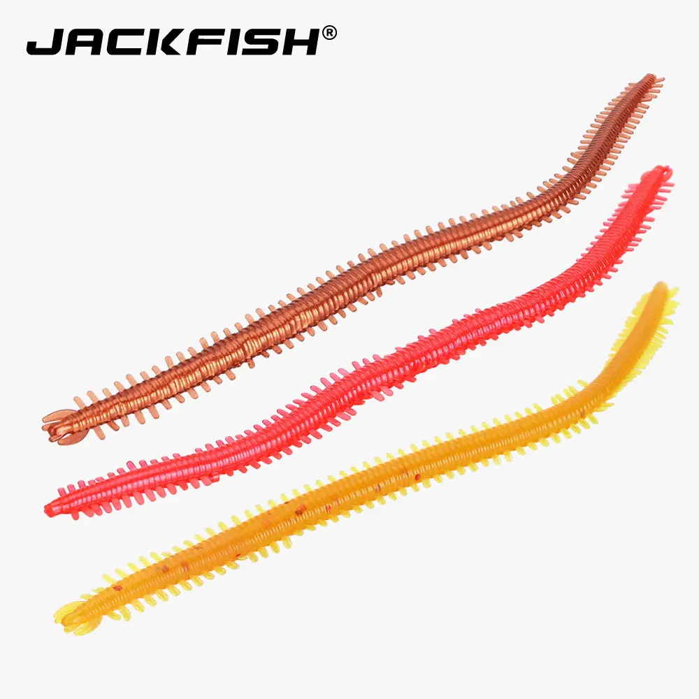 JACKFISH мягкий червь 10 шт./лот мягкая рыболовная приманка Мормышка 13 7 см/2 г Мягкая