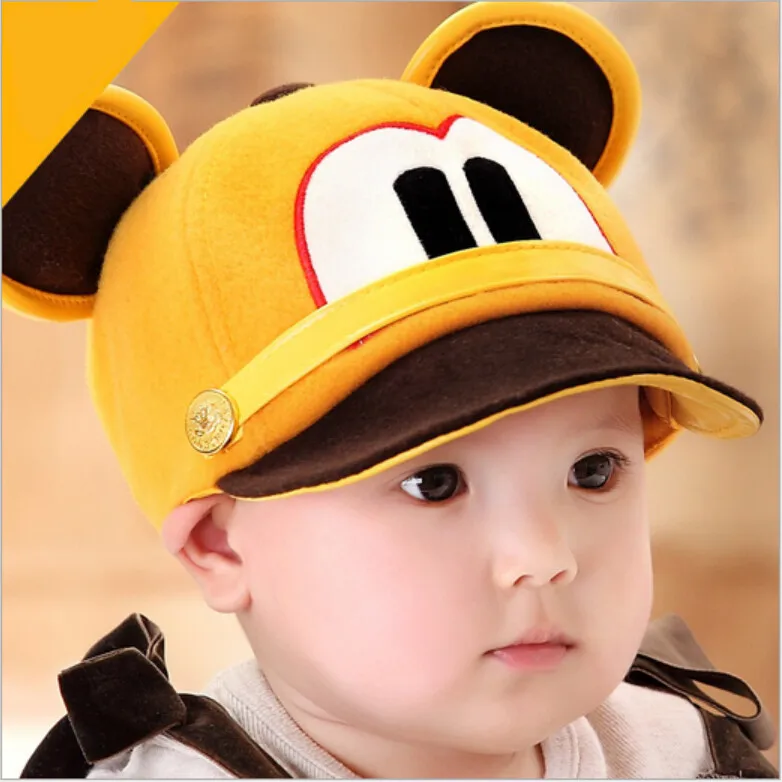 2018 детская шапка Осенняя детский Чепчик для девочек Защитная весенне-осенняя