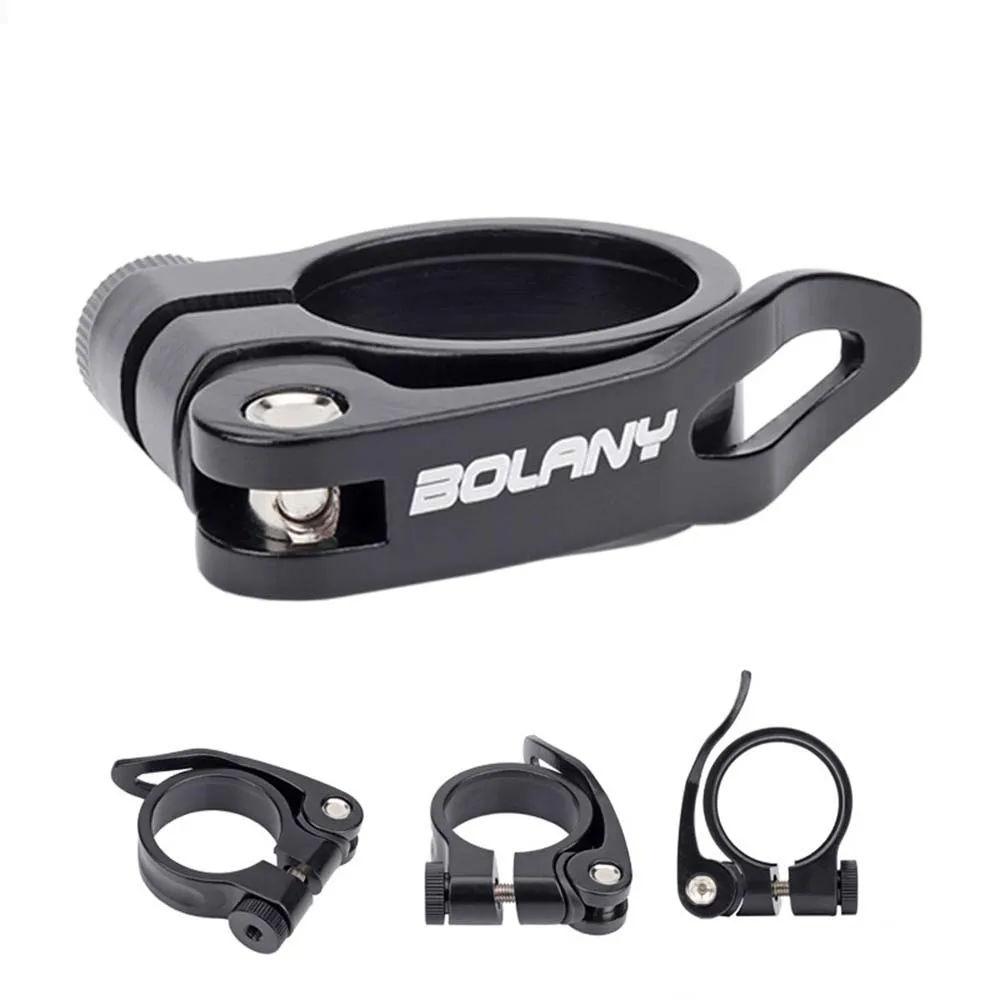 

BOLANY Bicycle Seatposts Clamps 31.8mm or 34.9mm Road MTB Mountain Bike Seat Tube Quick Release Fixation Clips Bike Prats