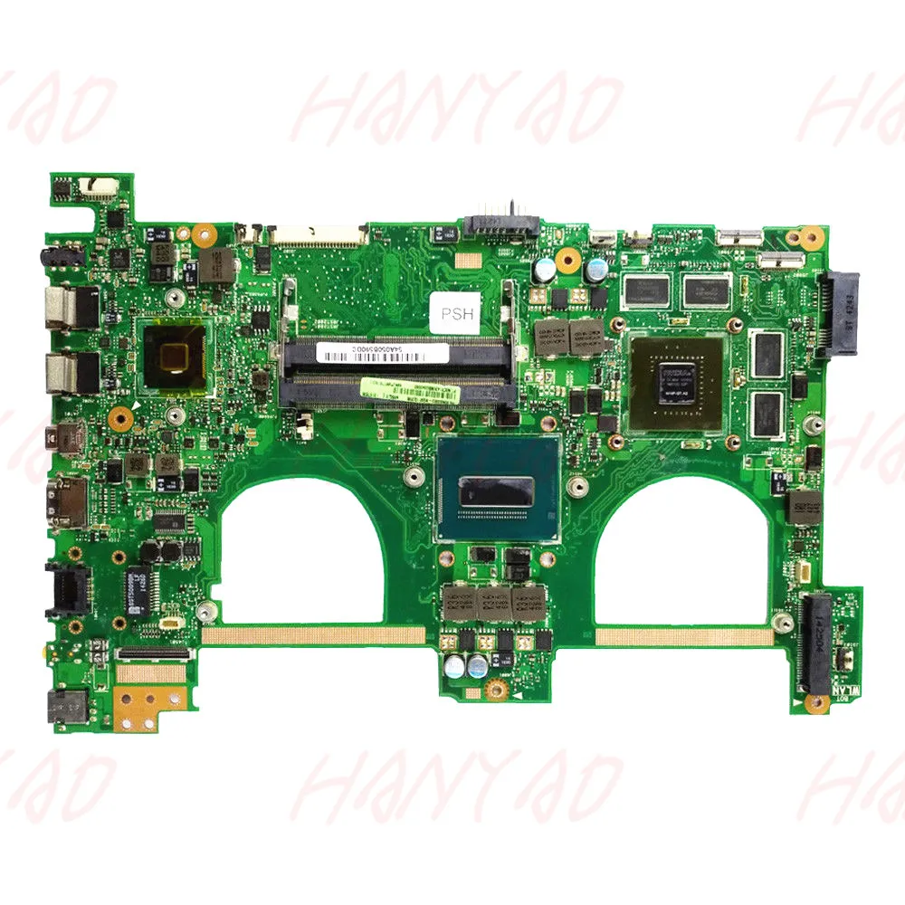 

60-NB00K0-MB9110 For ASUS N550JV Laptop motherboard i7cpu HM86 GT750M 2GB DDR3 Free Shipping 100% test ok