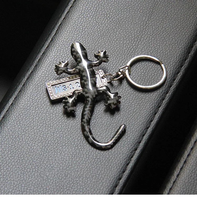 2 шт. Настоящее углеродного волокна Gecko Ящерица quattro автомобилей знак герба 3D Авто