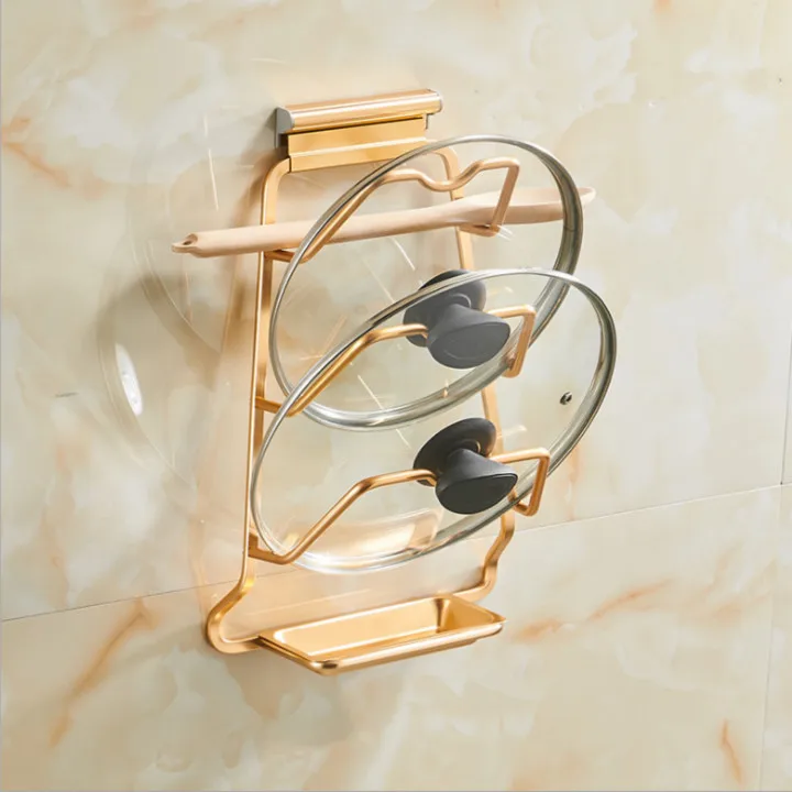 Пространство алюминиевую кастрюлю поддон держатель стенд стойки ковш ложка для