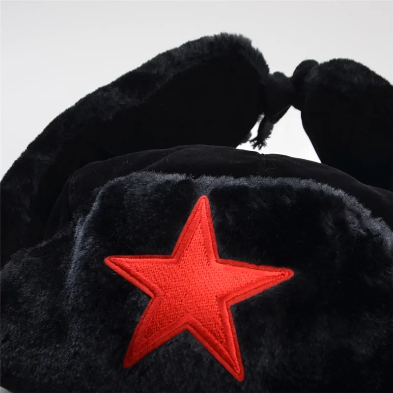 Женские зимние русские шапки с ушками шапка ушанка подкладкой из искусственного