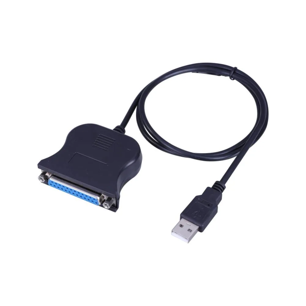 USB1.1 в DB25 женский порт печати конвертер Кабель LPT USB адаптер кабель черный для Windows