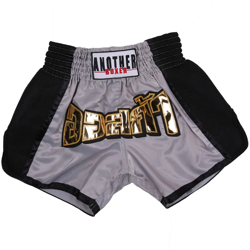 Мужские дышащие боксерские шорты MMA muay, спортивные дышащие шорты Sanda, одежда тайская, детские шорты для кикбоксинга