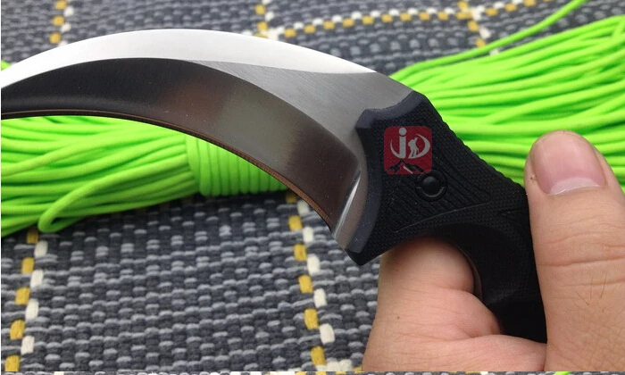 Высокое качество Karambit лицо Чрезвычайно тонкий шлифовальный 440c Лезвие G10 ручка нож для охоты и кемпинга выживания тактический нож коготь нож