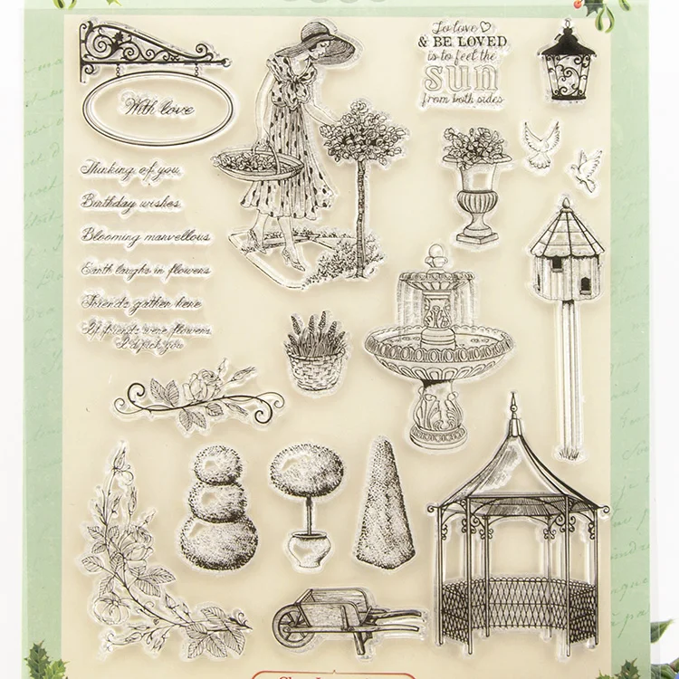 Красота леди слова прозрачный силиконовый штамп для печати DIY Скрапбукинг