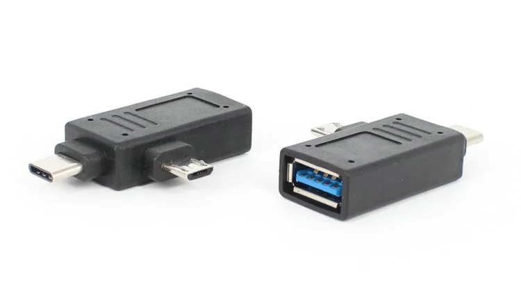 Бесплатная доставка Флешка 2 в 1 Φ 3 0 Micro USB Женский к C OTG|Компьютерные кабели и