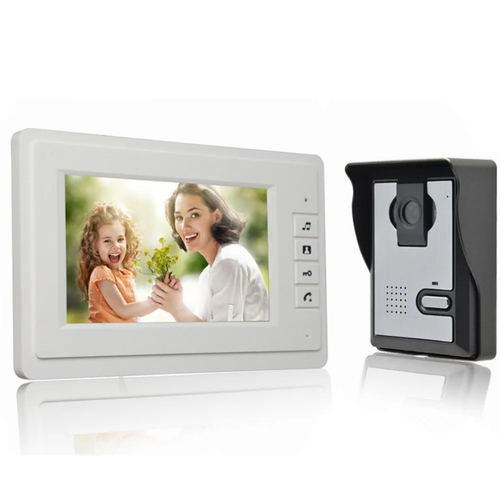 

7 inch Wired Video Door Colorful Security Visual Intercom Doorbell Camera for Home Surveillance