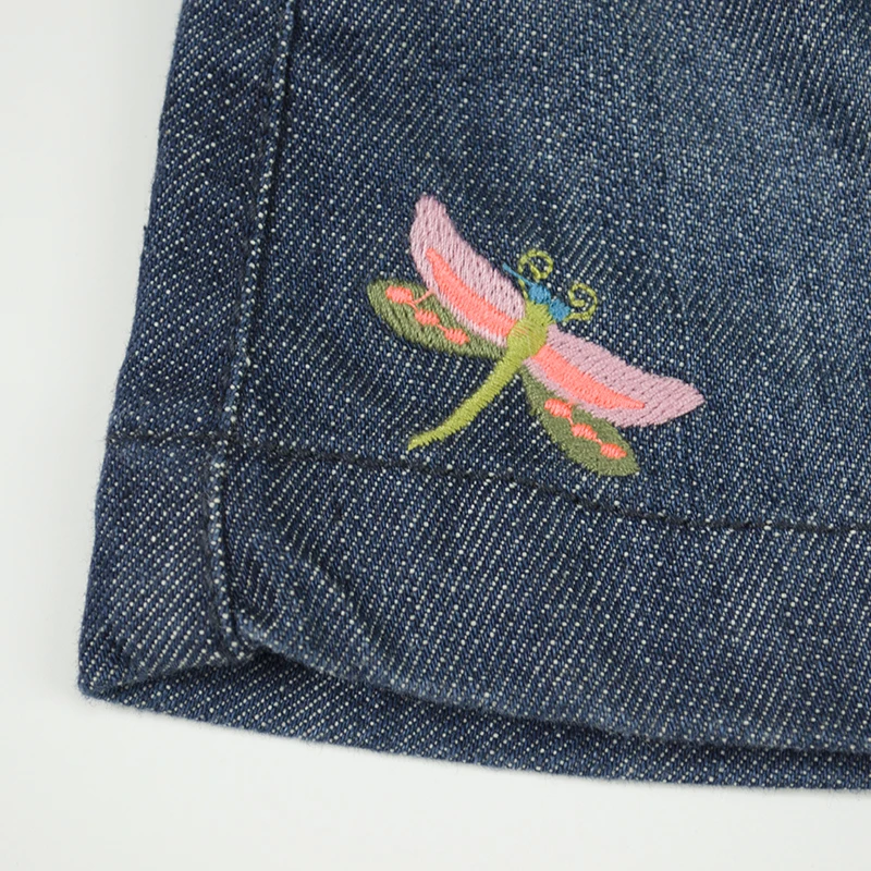 2017 Summer Infant Baby Girls Denim Mini Skirt Newborn Toddler Elastic Waist All Match A-line Cartoon Embroidery Clothing |