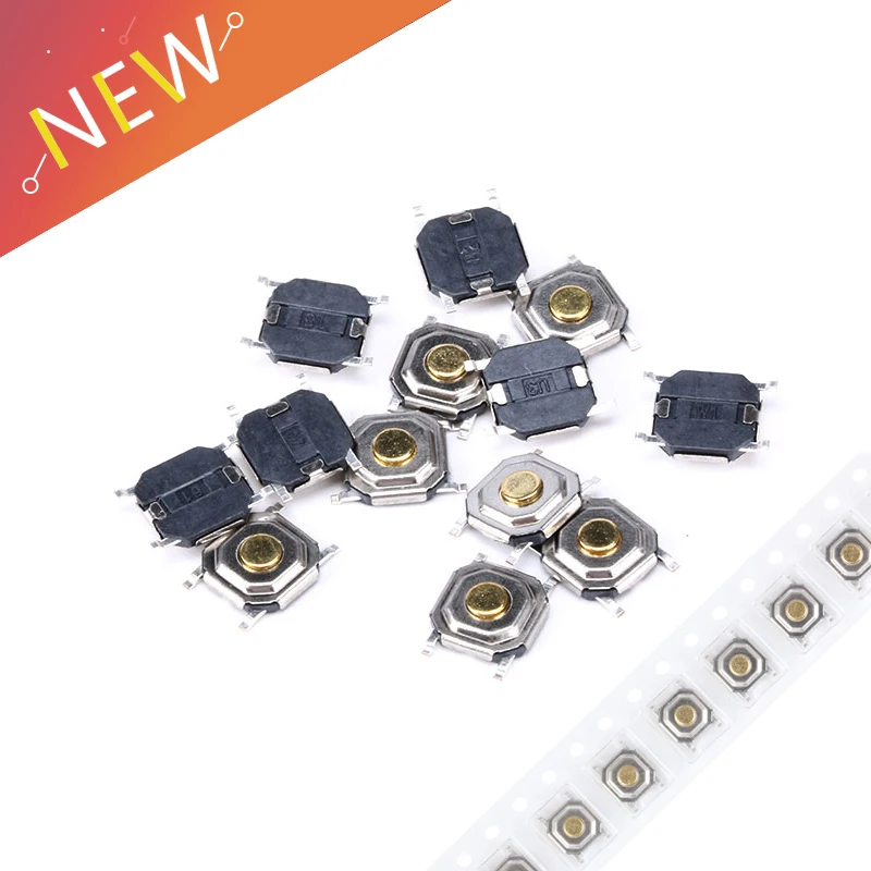 100 шт./лот SMD 4*4*1 5 мм 4x4x1.5мм тактильные тактовые Кнопочные Микро