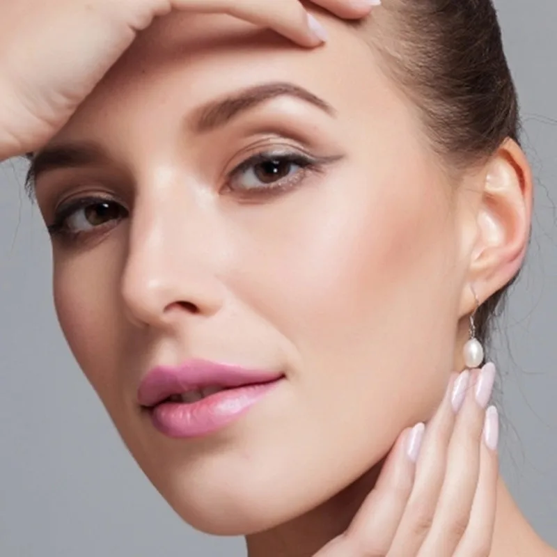 Женские жемчужные наборы [NYMPH] ожерелье из пресноводного жемчуга браслет серьги с