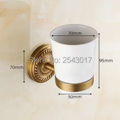 Держатель для стаканов и настенный держатель из античной бронзы один