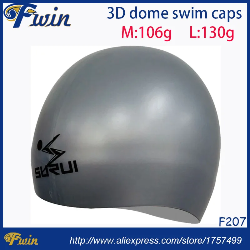 Двухсторонняя 3d Трехмерная шапочка для плавания обычная Удобная купольная