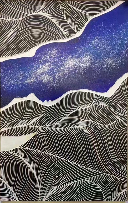 

2020 Coloring By Numbers Cuadros Original Line Design Tree Painting Canvas Home Decor Large Size Wall Picture For Living Room