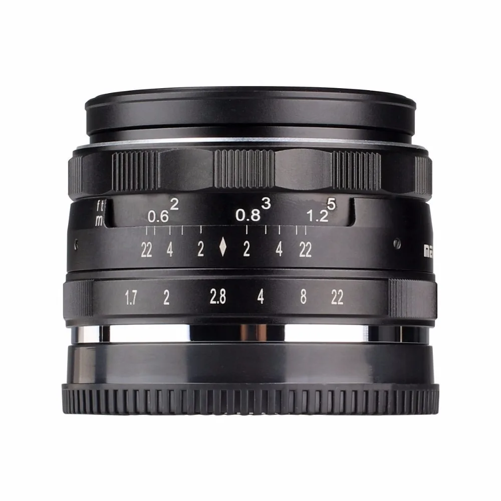 Meike 35 мм f1.7 ручной фокусирующий объектив с фиксированным фокусным расстоянием