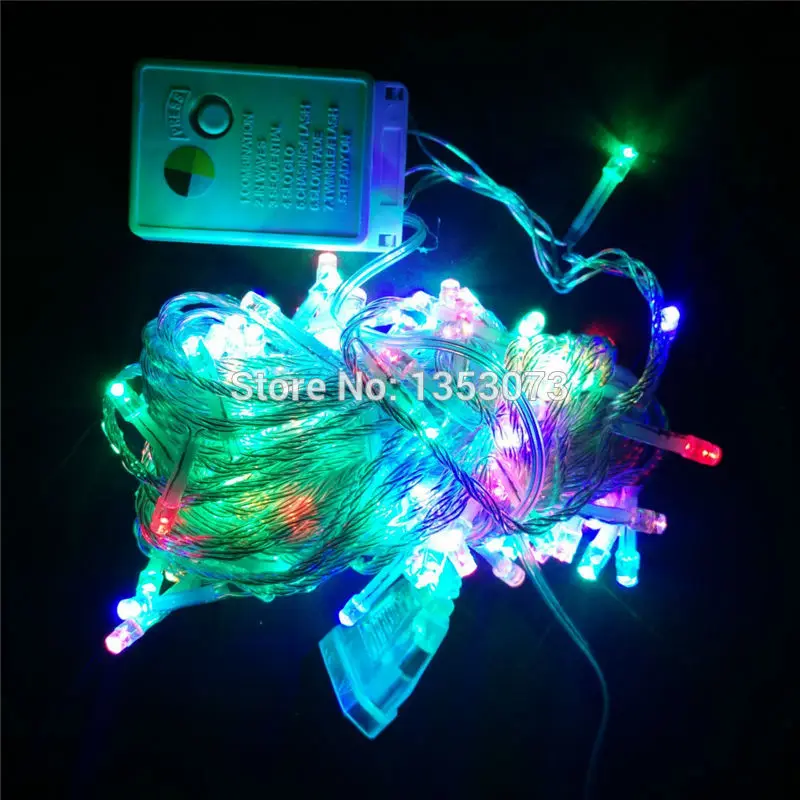 YIYANG RGB 10 м 100 светодиодов Красивая домашняя светодиодная гирлянда 220В 110В