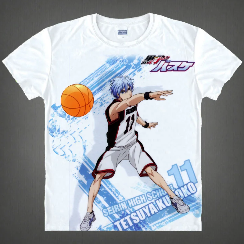 Футболка Coolprint с рисунком аниме футболки для баскетбола Kuroko в разных стилях
