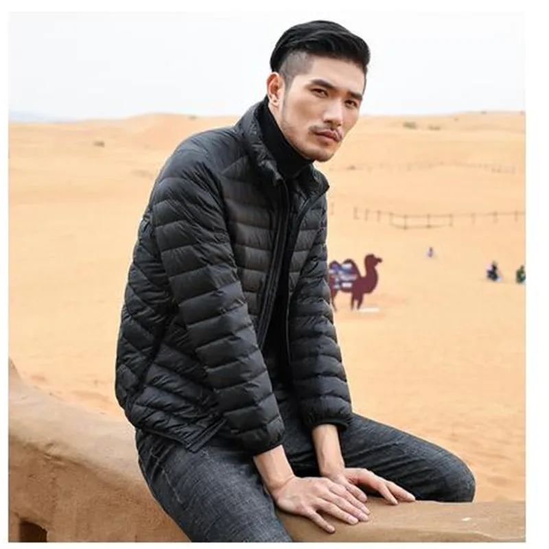

New 2018 Brand New Plus Size 5XL Down Coat Jacket Ultralight Down Fruits Color Fashion Down Jacke Men Outwear